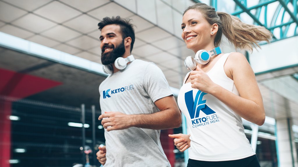 keto fuel tshirt on runners image.