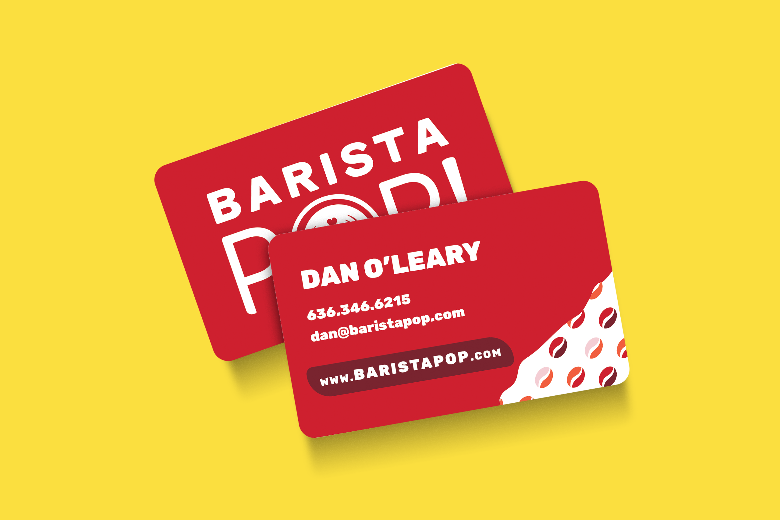 Barista Pop - Business Card Branding.