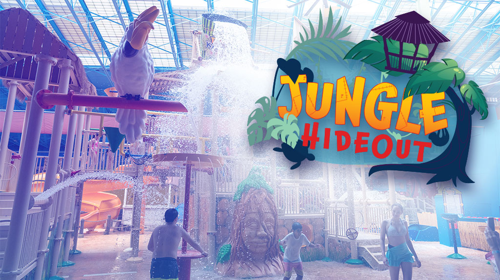 jungle hideout attraction concept image.